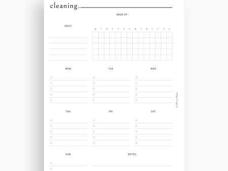 T115 | Cleaning Checklist Tracker Template Online now