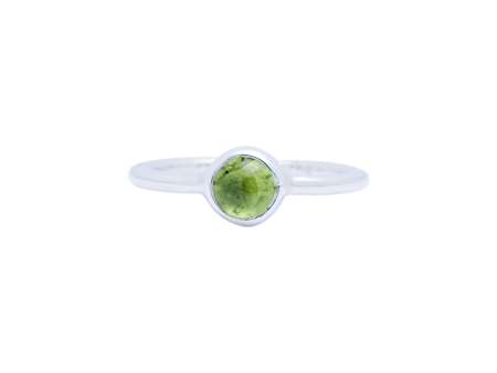 Peridot Ring by HPSilver - Sterling Silver with Peridot - Stack Ring - 1005 Sale