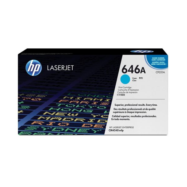 HP 646A Original LaserJet Toner Cartridge - Cyan CF031A Discount