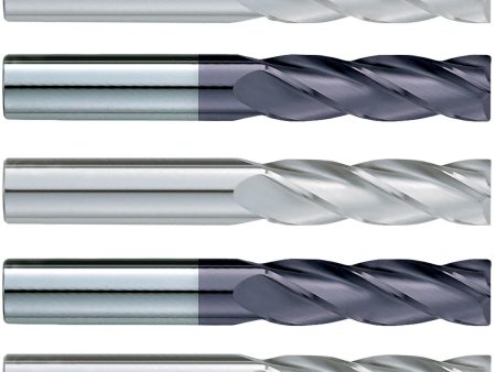 (5 Pack) 12mm x 50mm x 100mm Metric Long Square Carbide End Mill For Cheap