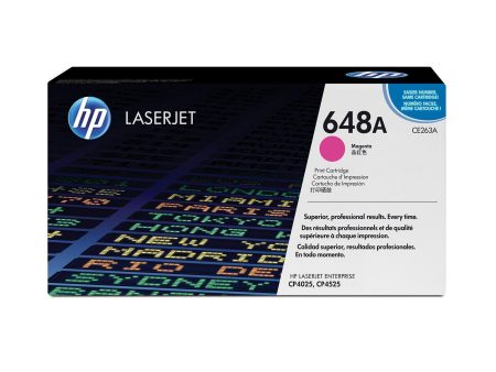 HP 648A Original LaserJet Toner Cartridge - Magenta CE263A Sale