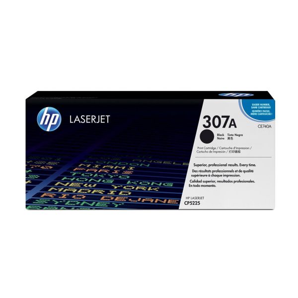 HP 307A Original LaserJet Toner Cartridge - Black CE740A Supply