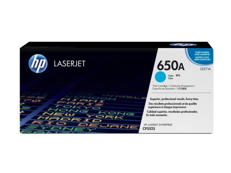 HP 650A Original LaserJet Toner Cartridge - Cyan CE271A Online Sale