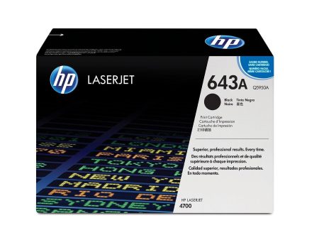 HP 643A Original LaserJet Toner Cartridge - Black Q5950A Hot on Sale