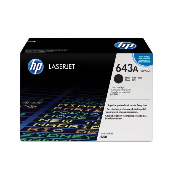 HP 643A Original LaserJet Toner Cartridge - Black Q5950A Hot on Sale