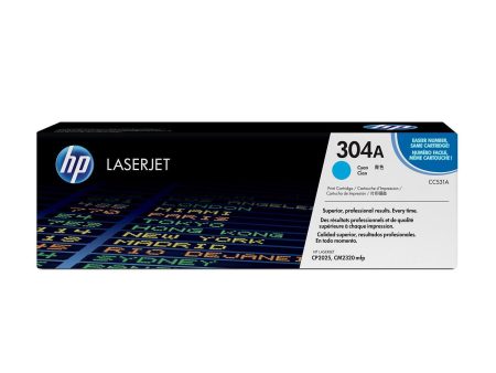 HP 304A Original LaserJet Toner Cartridge - Cyan CC531A on Sale