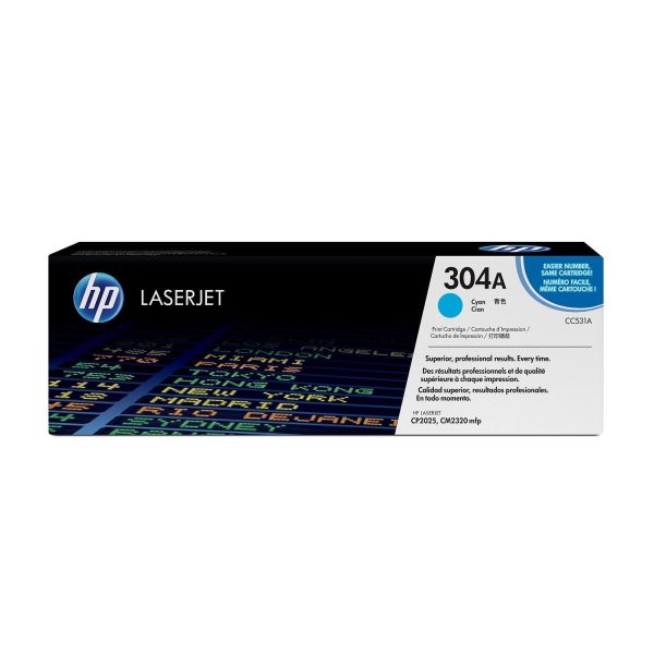 HP 304A Original LaserJet Toner Cartridge - Cyan CC531A on Sale