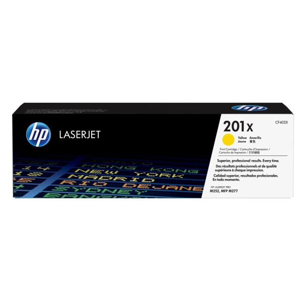 HP 201X Original LaserJet Toner Cartridge - Yellow CF402X Online now