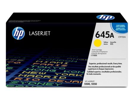 HP 645A Original LaserJet Toner Cartridge - Yellow C9732A Hot on Sale