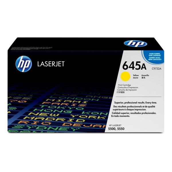 HP 645A Original LaserJet Toner Cartridge - Yellow C9732A Hot on Sale