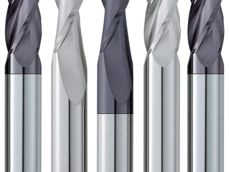 (5 Pack) 7 16  Dia. x 1  LOC x 2-1 2  OAL  Radius Carbide End Mill Supply