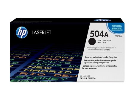 HP 504A Original LaserJet Toner Cartridge - Black CE250A Discount