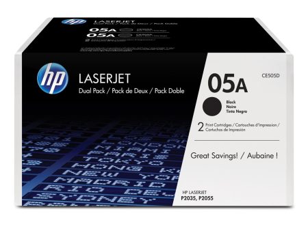 HP 05A Original LaserJet Toner Cartridges - 2-pack Black CE505D Online Hot Sale