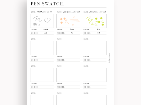 N137 | Pen Swatch Notes on Sale