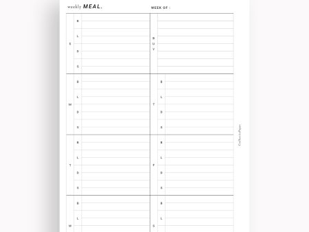 T108 | Weekly Meal Planner & Grocery Shopping List For Cheap