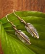 Sterling Feathers by HPSilver - Sterling Silver and Copper Feather Dangle Earrings - 2009 Discount