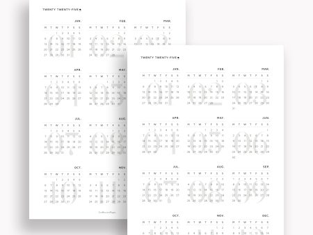 Y109_2025 | 2025 Calendar For Cheap