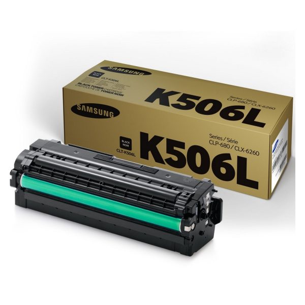 Samsung CLT-K506L Black High Yield Original Toner Cartridge SU173A on Sale