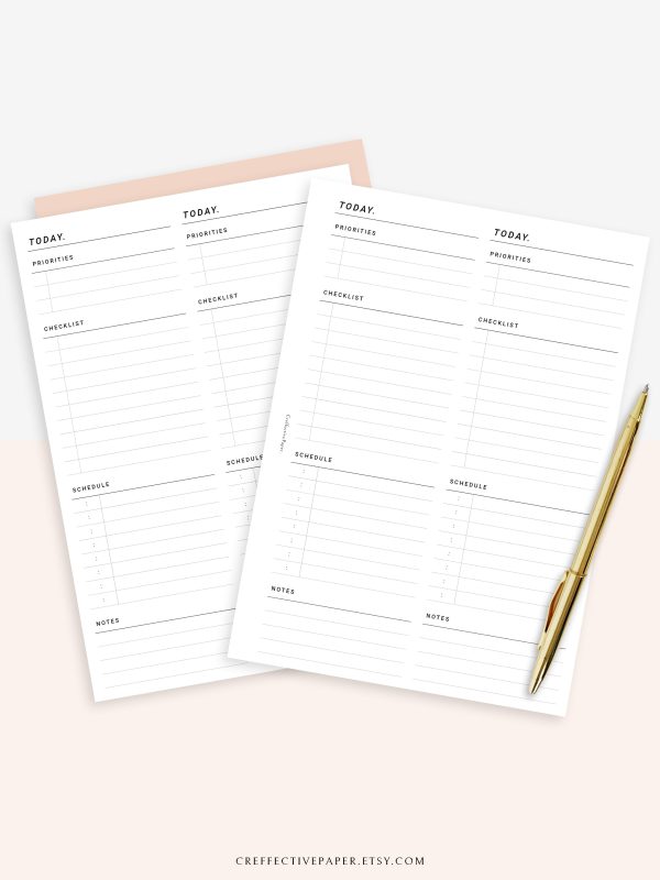 D101 | 2 Days on a Page, Daily Planner Online Hot Sale