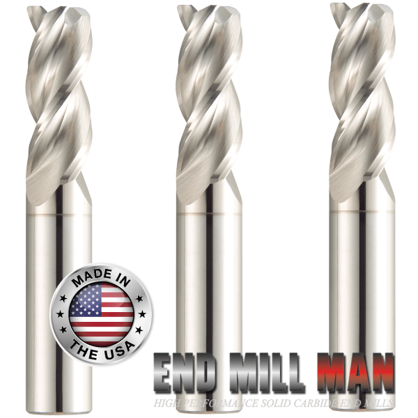 (3 Pack) 1 2  x 5 8  x 3  Aluminum HP Radius Carbide End Mills Cheap