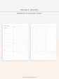 W128 | Weekly Planner, WO2P Fashion