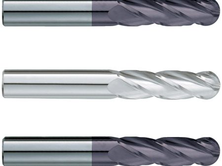 (3 Pack) 1  x 4  x 7  Extra Long Ballnose Carbide End Mill Discount