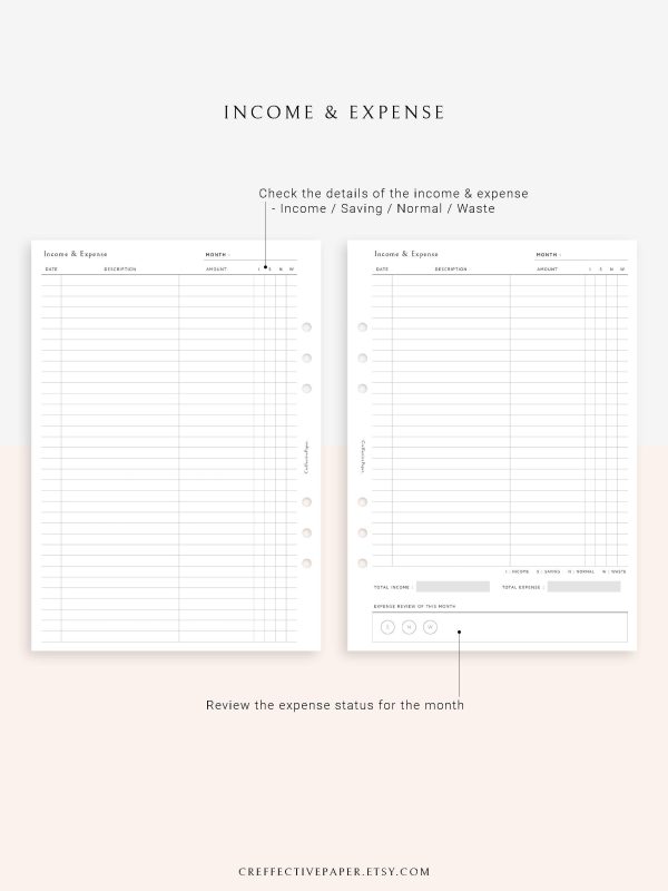 T107 | Income & expense Tracker For Discount