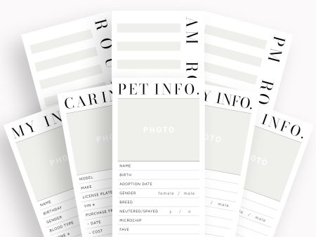 N129 | 3.5x2 Editable Planner Cards on Sale