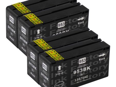 Premium Compatible HP 953XL Black Ink Cartridge x 4 Discount