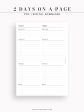 D101 | 2 Days on a Page, Daily Planner Online Hot Sale