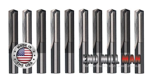 (10) Pack 11 32  x 1-11 16  LOF x 3  OAL Straight Flute Carbide Drill Bit For Sale