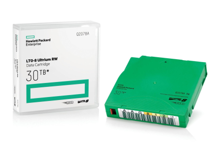 HPE LTO-8 Ultrium 30TB Read Write Data Cartridge Q2078A For Sale