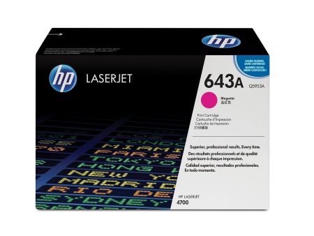 HP 643A Original LaserJet Toner Cartridge - Magenta Q5953A Online