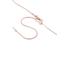 Rose Gold Adjustable Snake Chain, 24 Inch Fashion