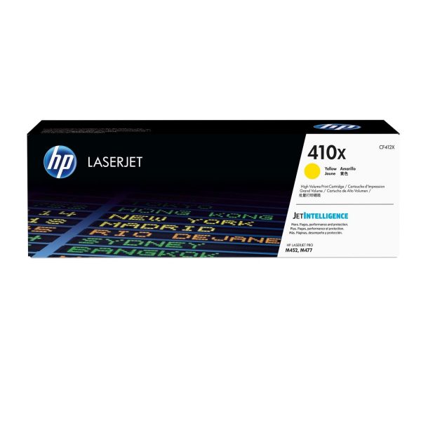 HP 410X High Yield Original LaserJet Toner Cartridge - Yellow CF412X Hot on Sale