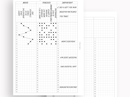 Y110 | 31Days Grid Page for Future Log & Tracker Hot on Sale