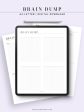 N122-1 | Brain Dump Template, Thought Organizer Supply