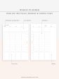 W111 | Weekly Schedule Planner Printable Inserts Template Online Sale