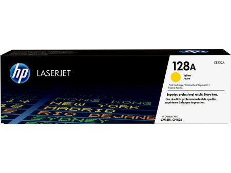 HP 128A Original LaserJet Toner Cartridge - Yellow CE322A Fashion