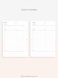 D107 | Printable Daily Schedule Planner Inserts Template Online