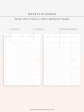 W112 | To-do List Type Weekly Schedule Planner Printable Inserts on Sale