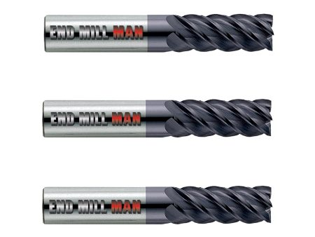 (3 Pack) 1  x 3-1 4  x 6  Carbide 6 Flute HP End Mill Fashion