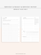 W118 | Monthly+Weekly+Review Total Planner Inserts Template, Monday Start Only Sale