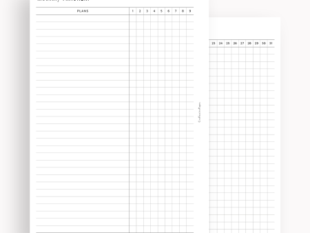 T128 | Monthly Goal & Habit Tracker, MO2P For Cheap