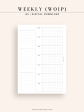 W108_G_WO1P | Weekly Planner, WO1P, Grid Discount