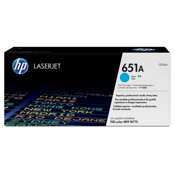 HP 651A Original LaserJet Toner Cartridge - Cyan CE341A Fashion