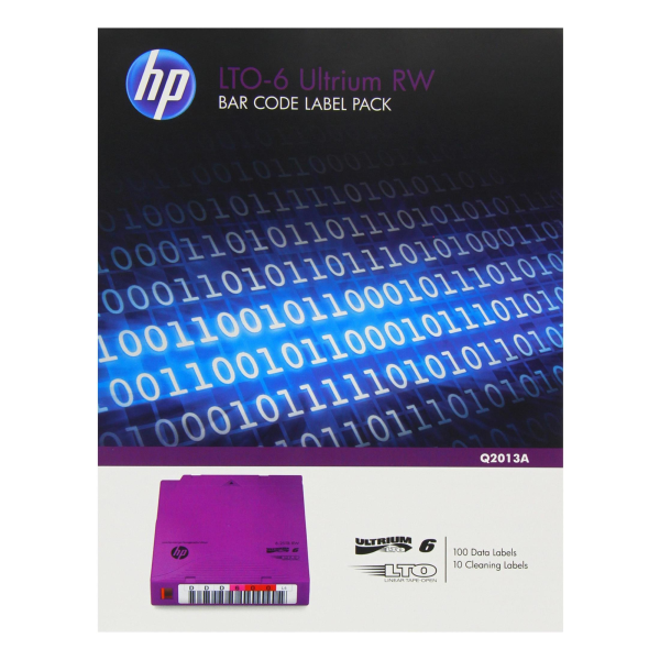 HPE LTO-6 Ultrium Read Write Bar Code Label Pack Q2013A For Cheap