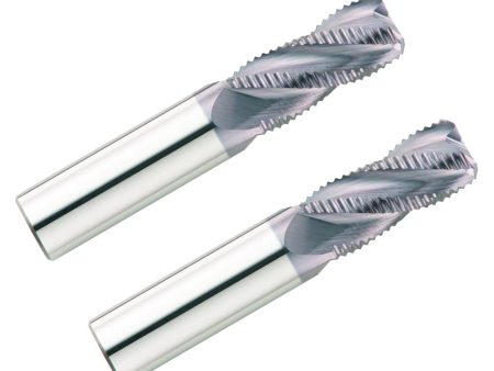 (2 Pack) 7 8  x 2-1 4  x 5  Turbo Roughing Carbide End Mills Fashion