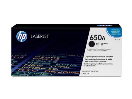 HP 650A Original LaserJet Toner Cartridge - Black CE270A Online Sale