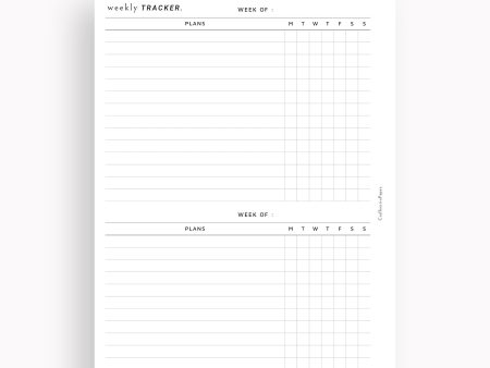 T118 | Weekly Habit and Goal Tracker For Cheap